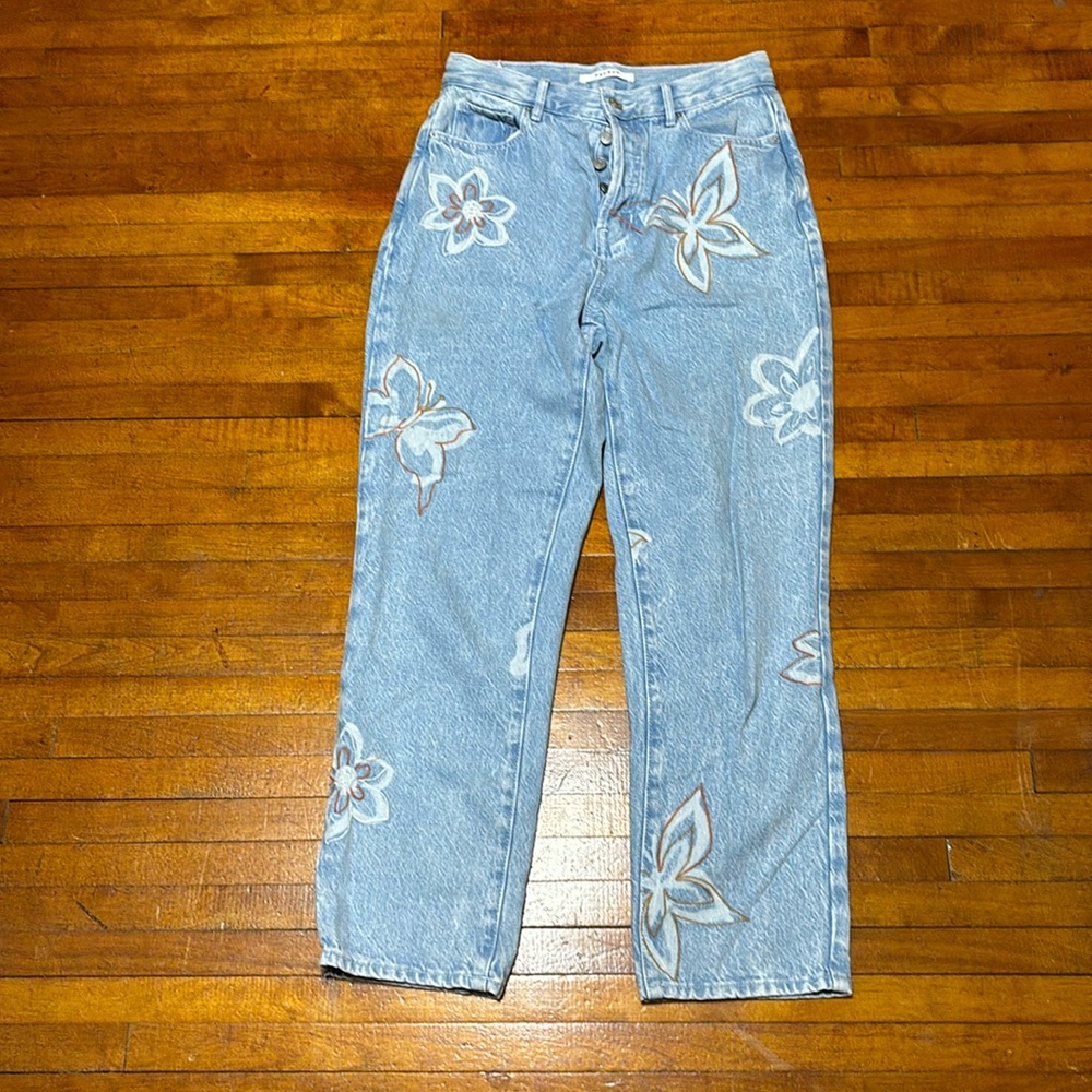 PacSun Light Wash High Rise Straight Jeans